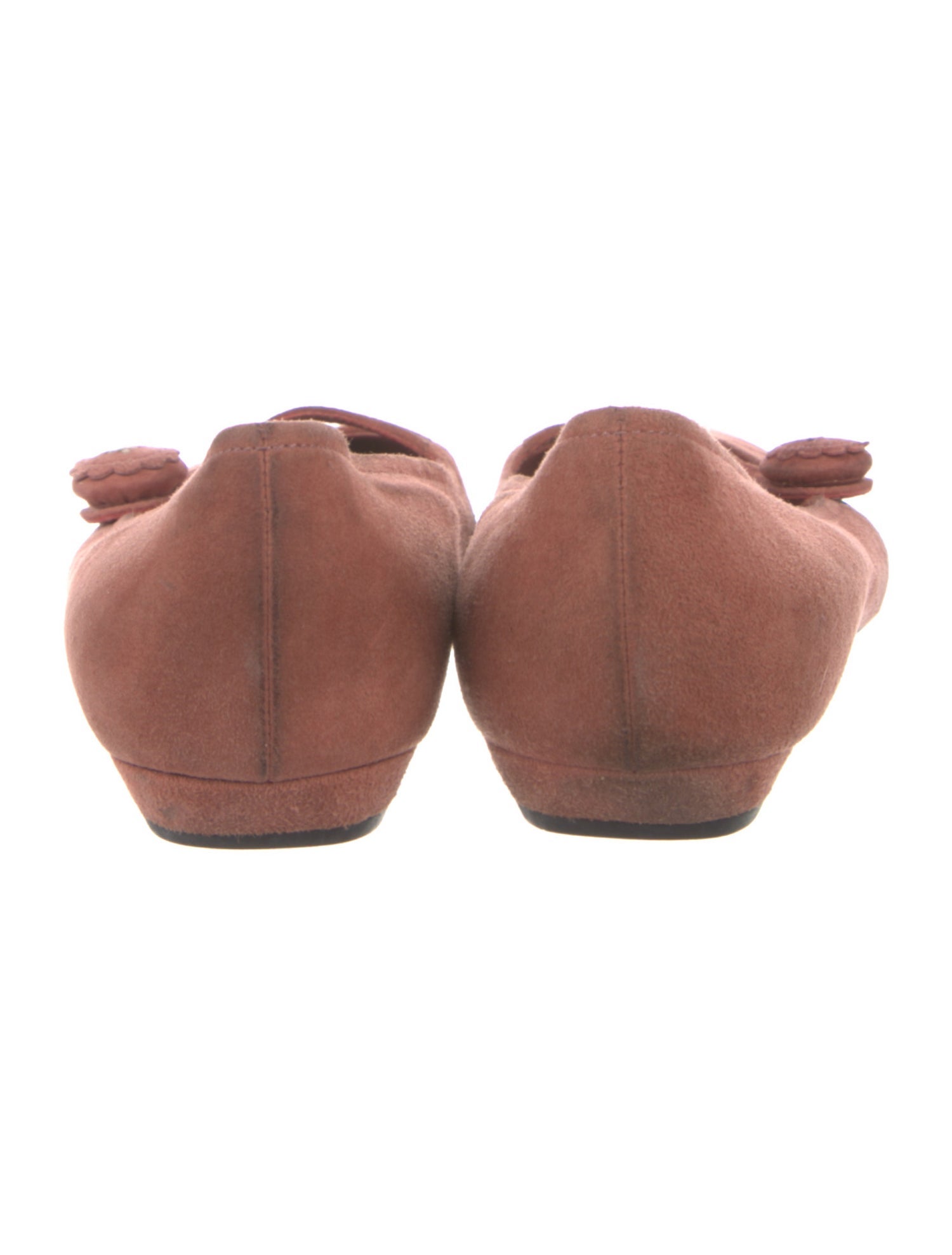 Prada Suede Cutout Accent Flats